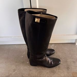 Kate Spade black leather boots